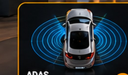 Vehicle with sensor detection fields